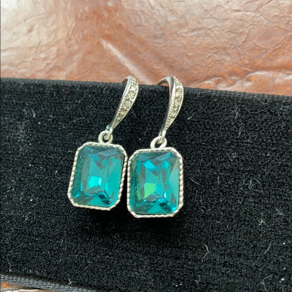 Beautiful Faux Emerald Earrings